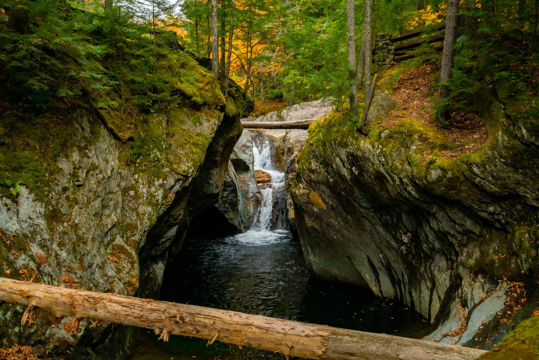 warren falls green mountain national forest vermont