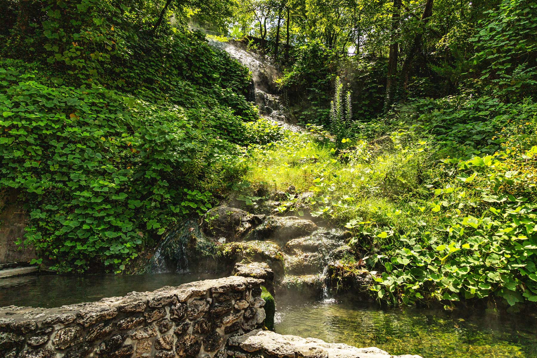 hot water cascade, things to do in hot springs national park