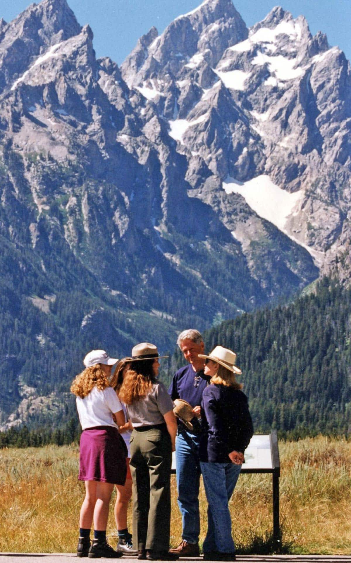 best national parks presidents, best conservation presidents, bill clinton at grand teton